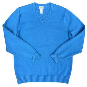 EUC Men's‎ L.L. BEAN Blue Cotton V Neck Pullover- Size XL-Tall